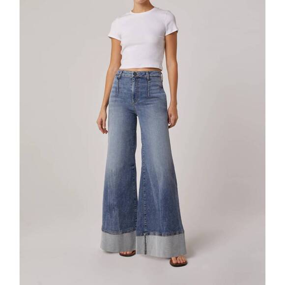 EDYSON Denim - NEW EDYSON steve high rise wide leg jeans in medium nona wash